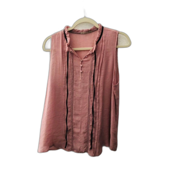 Active USA Tops - Sleeveless extra large pink summer top